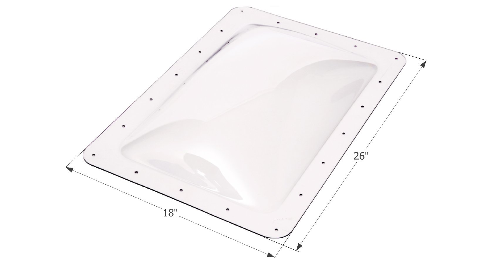 ICON 01820 RV Skylight Clear Rectangular 14x22 Opening