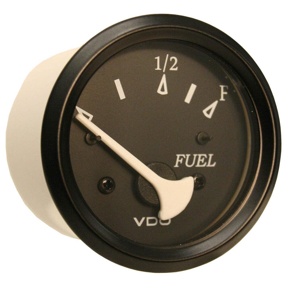 VDO Gauges 301-11802 Vdo Allentare Black Fuel Level Gauge Use With Marine 240-33