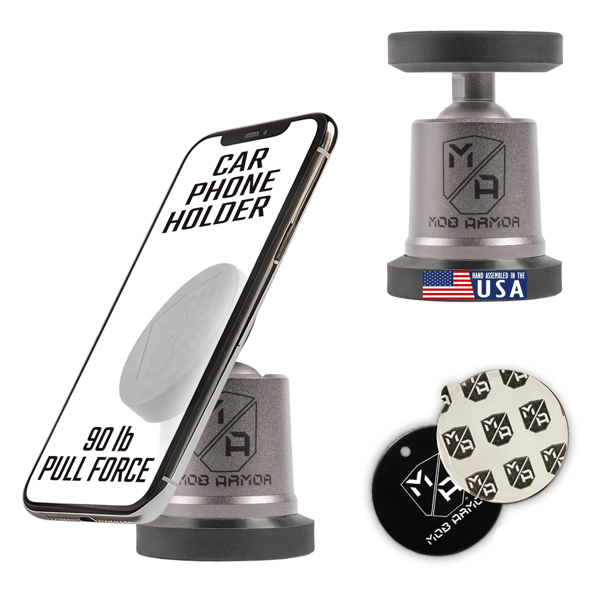 MOB Armor MOBN-MX-GM MobNetic Maxx Magnetic Phone Mount with 360° Rotation