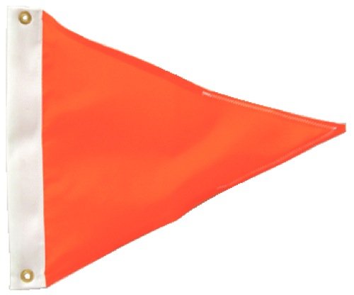 Monarch Mooring Whips PENNANT 12-Inch Orange Ski Flag