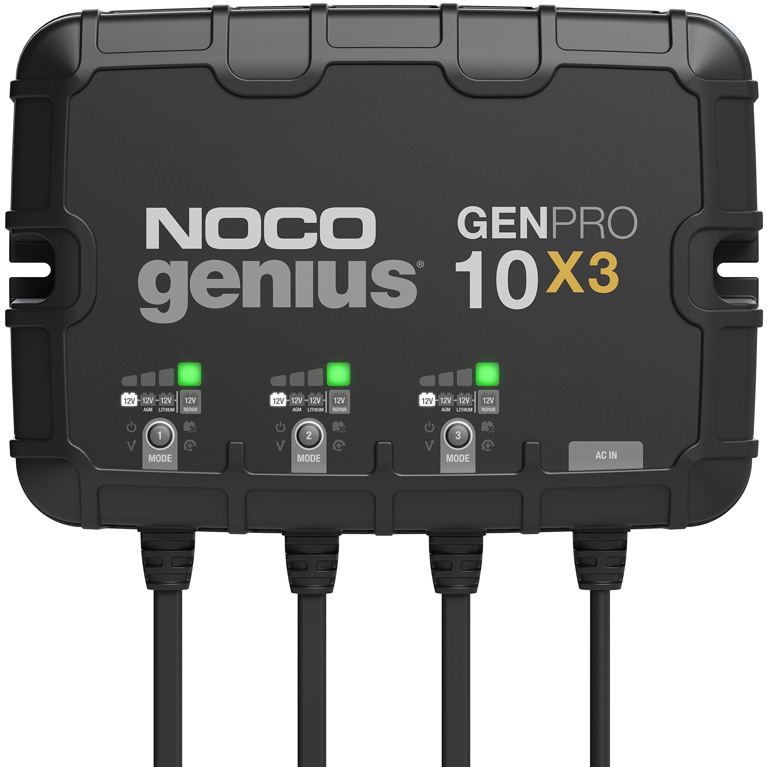 Noco Genius GENPRO10X3 30-Amp 3-Bank Waterproof On-Board Battery Charger