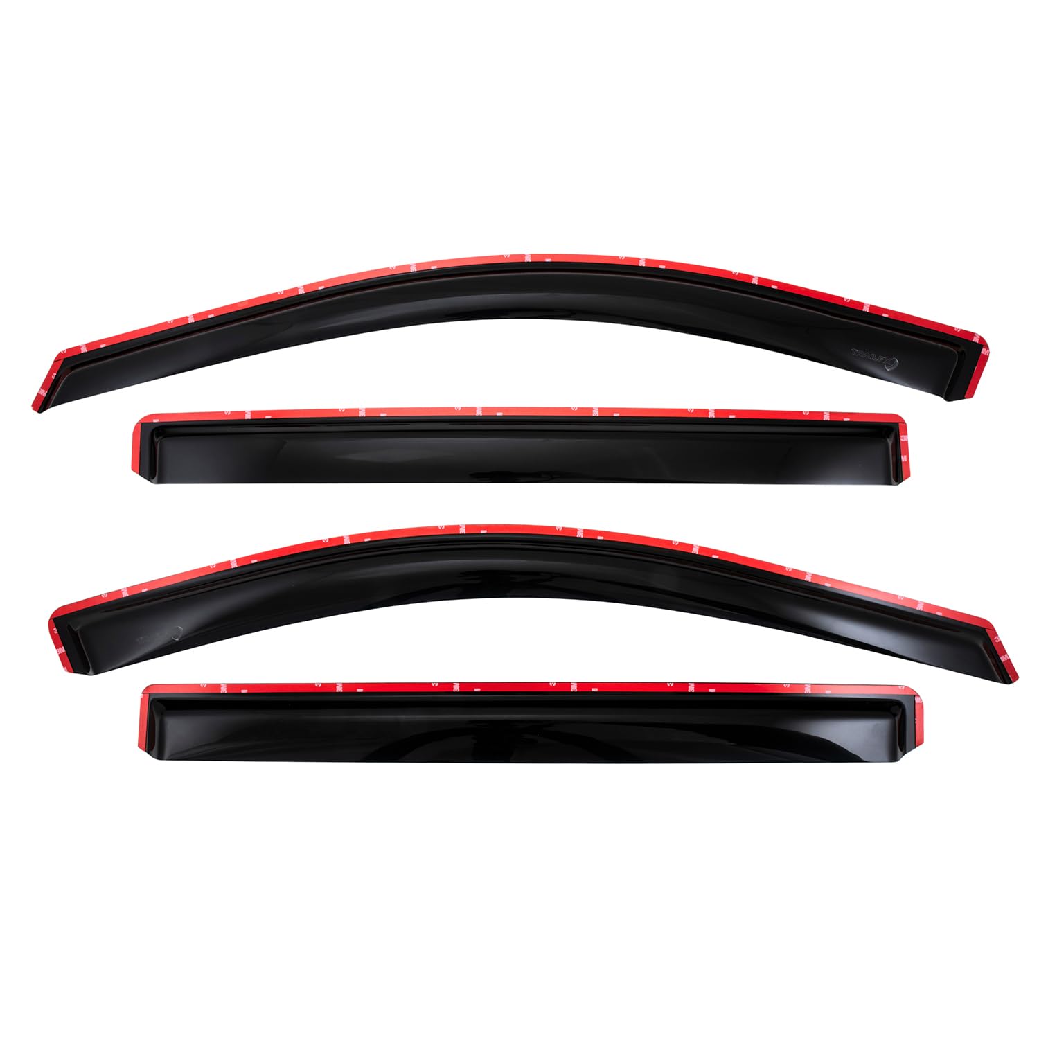 TrailFX 4805IC In-Channel Window Deflectors Smoke Tint 4-Piece Kit