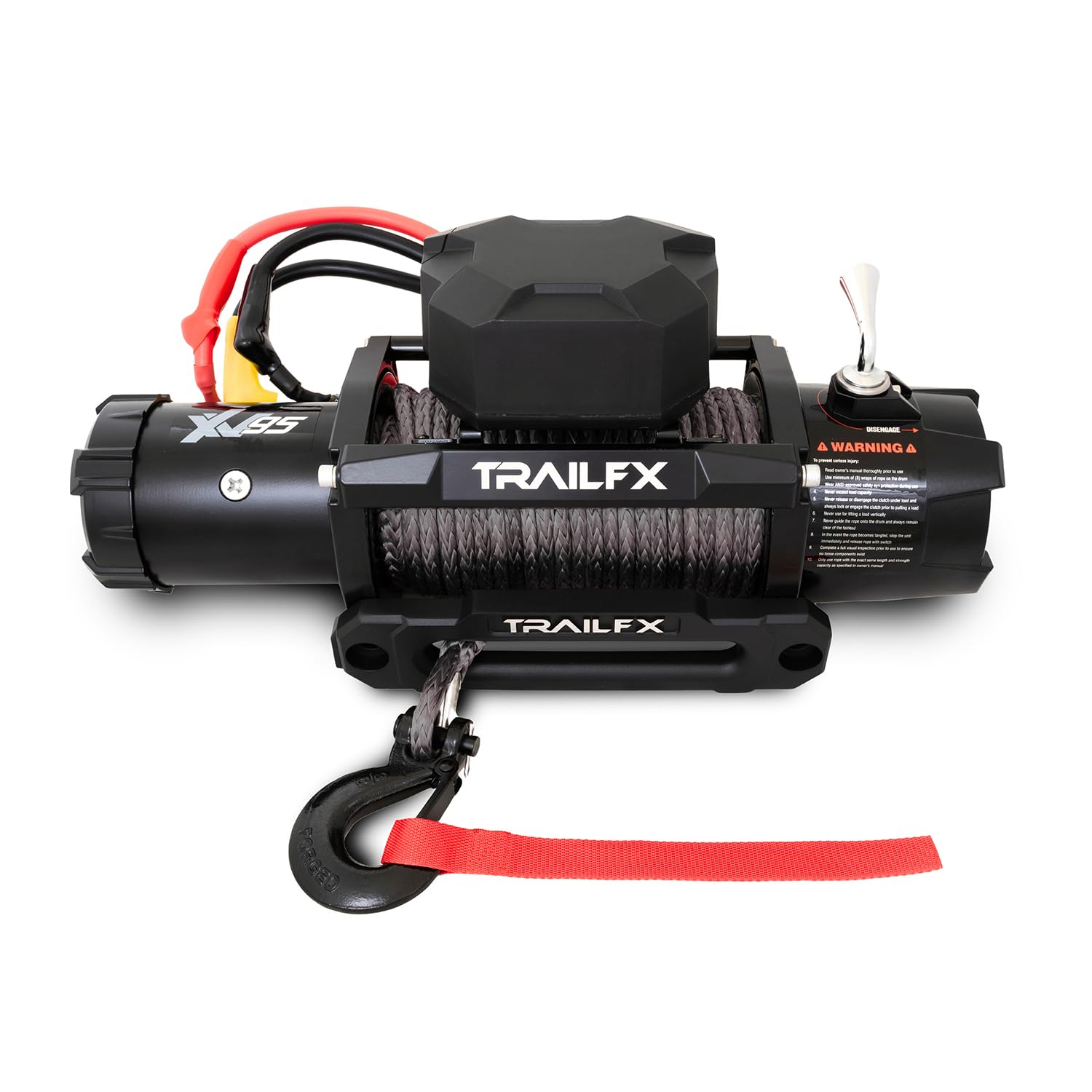 TrailFX WXVS95B X95 9500 lb Electric Winch with Synthetic Rope