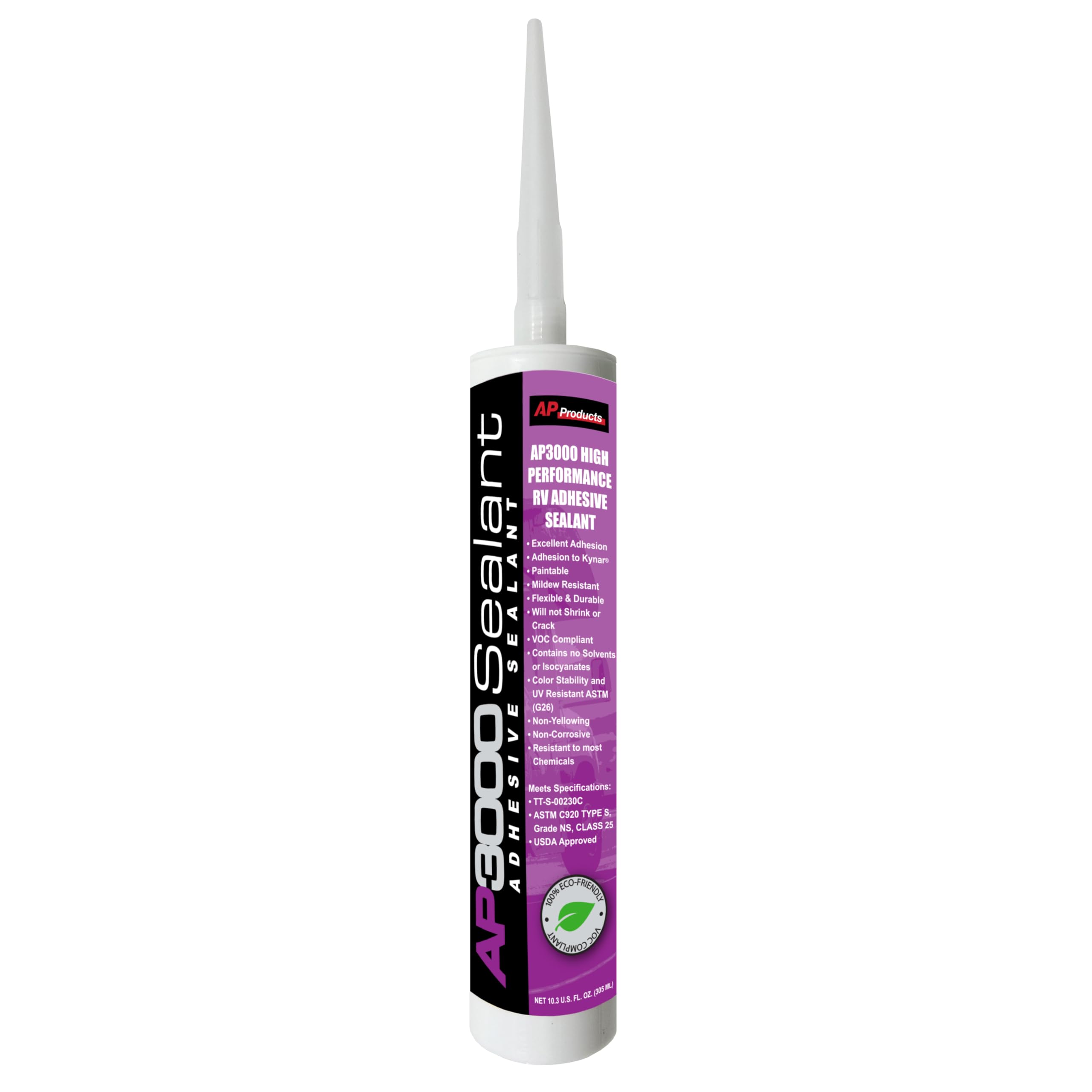 AP 017-3001 AP3000 Multi-Purpose Sealant 10.3 oz Black