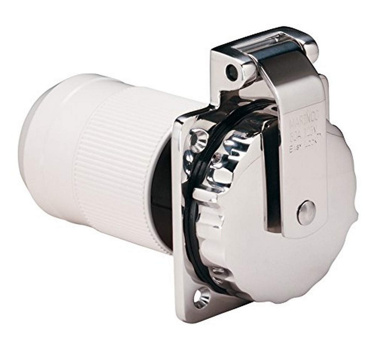 Marinco 6371EL-B Marinco 6371el-B 50 Amp 125v Stainless Steel Inlet