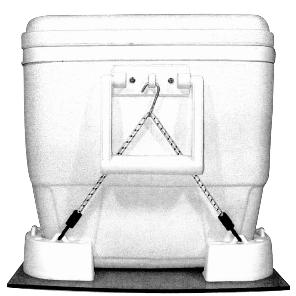 T-H Marine CMK1DP Cooler Mounting Kit with Corner Brackets and Bungee Straps