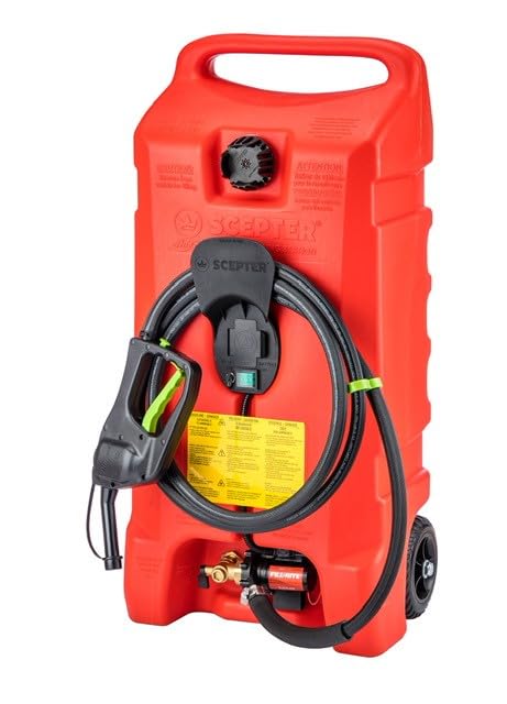 Scepter PFSG1421 Portable Fuel Caddy with Pump, 14 Gallon Gasoline Station