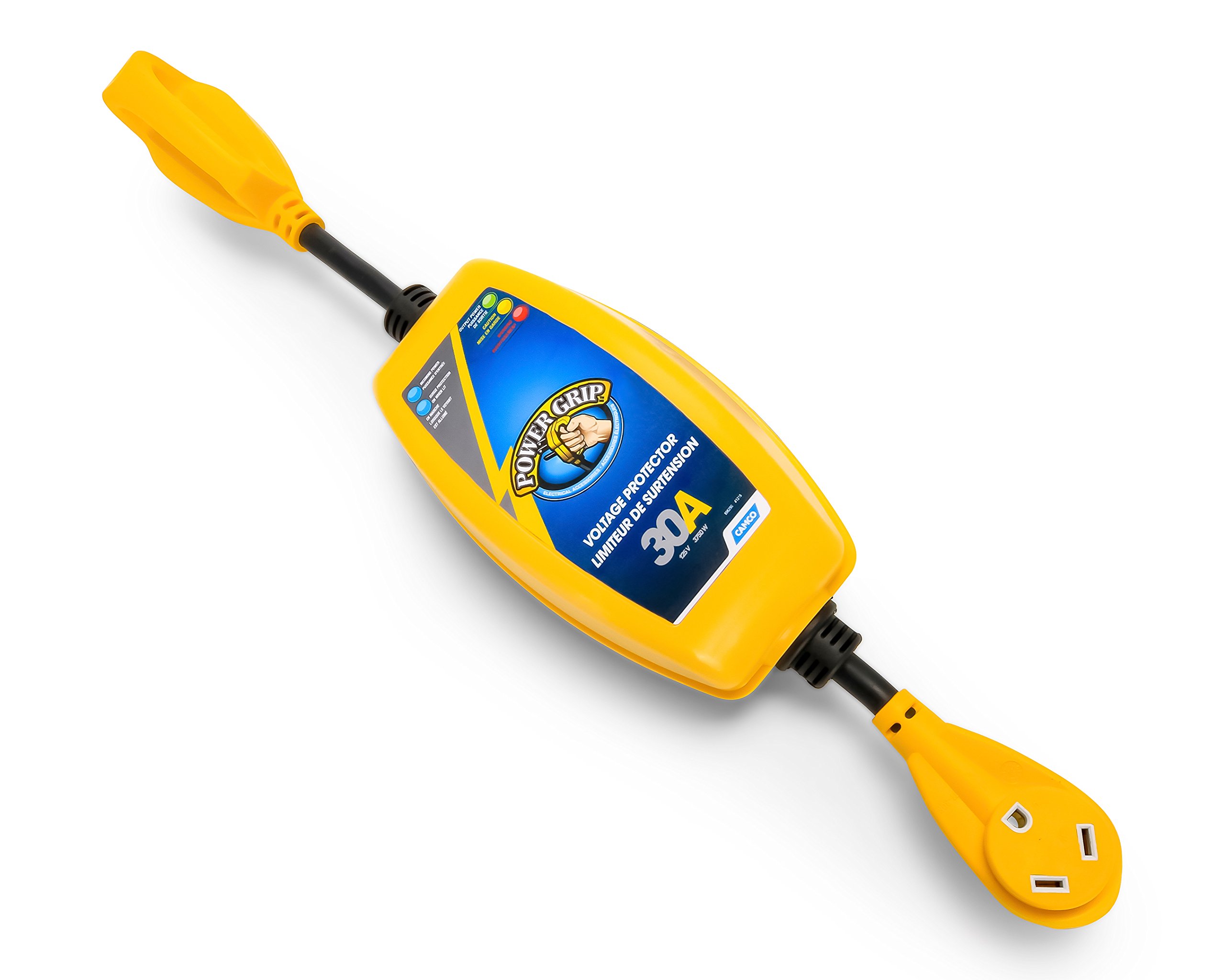 Camco 55301 30 Amp PowerGrip RV Voltage Protector with Surge Protection