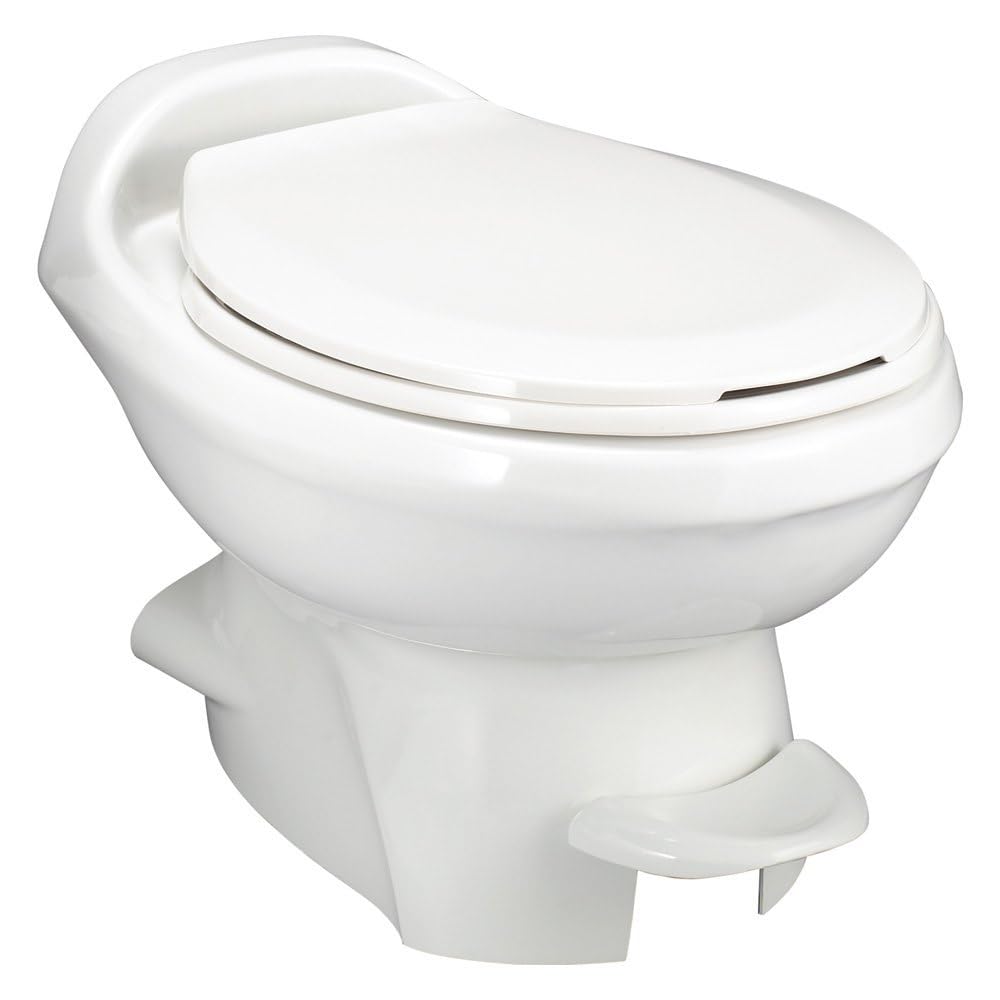 Thetford 34433 Aqua-Magic Style Plus China RV Toilet Low Profile White
