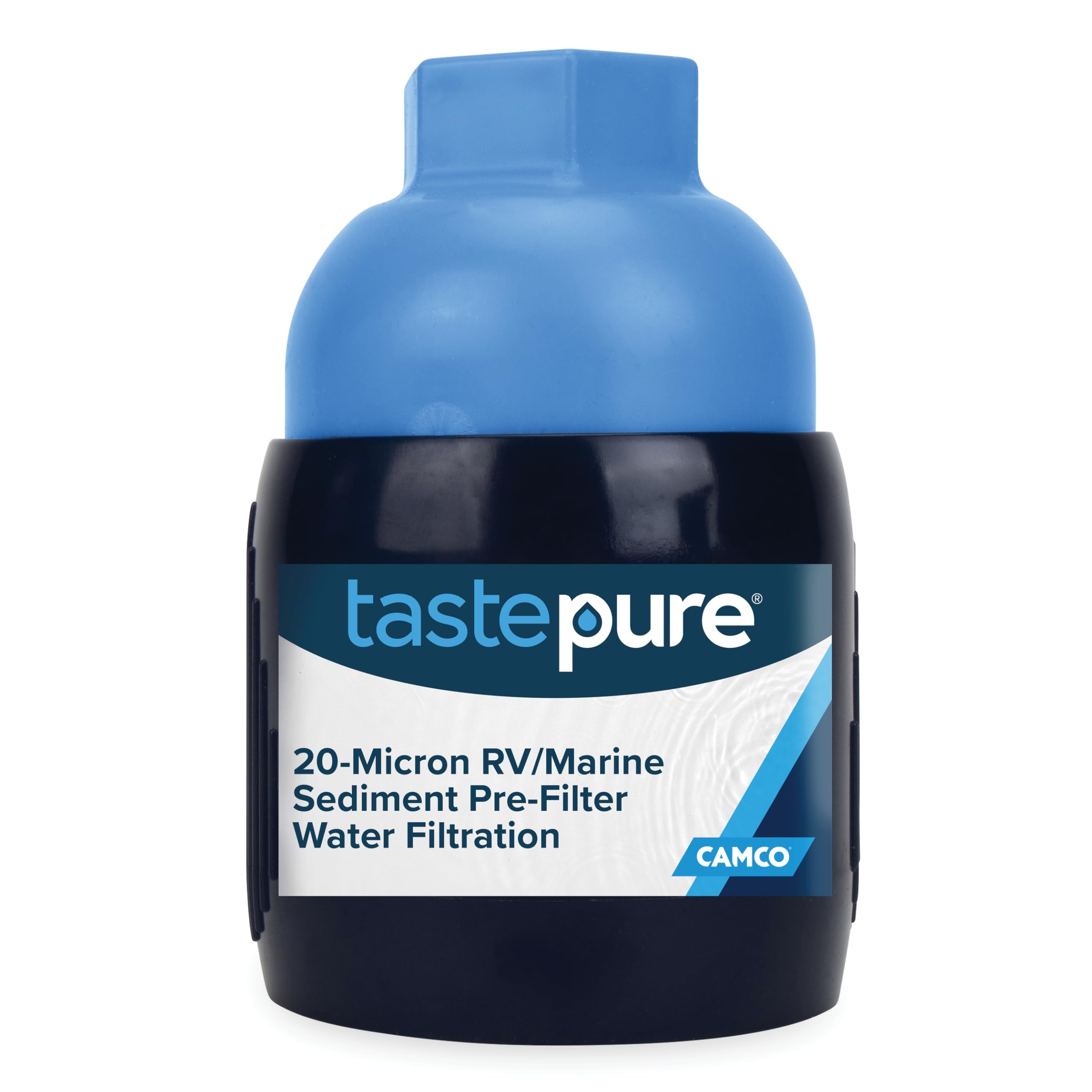 Camco 40048 TastePURE RV Sediment Pre-Filter 20-Micron Water Filtration