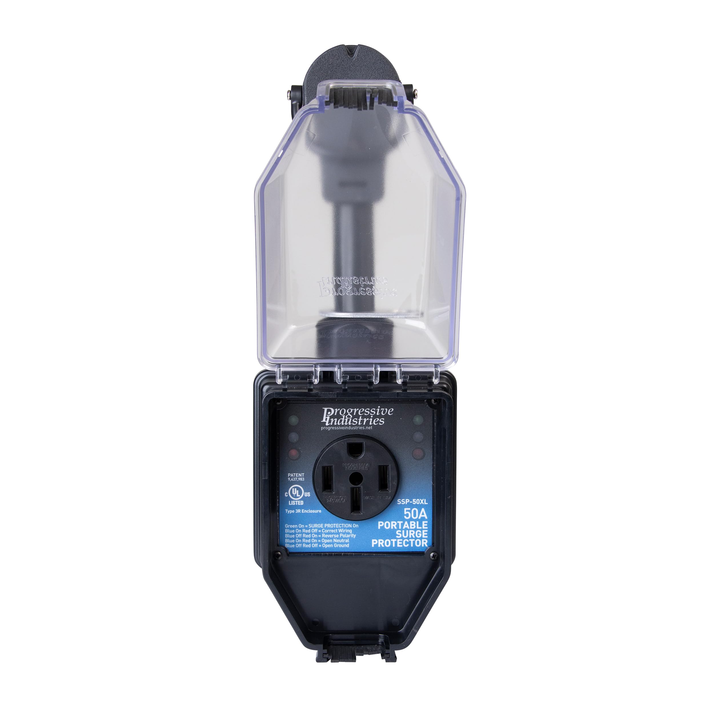 Progressive Industries SSP50XL 50 Amp Portable RV Smart Surge Protector with Cover