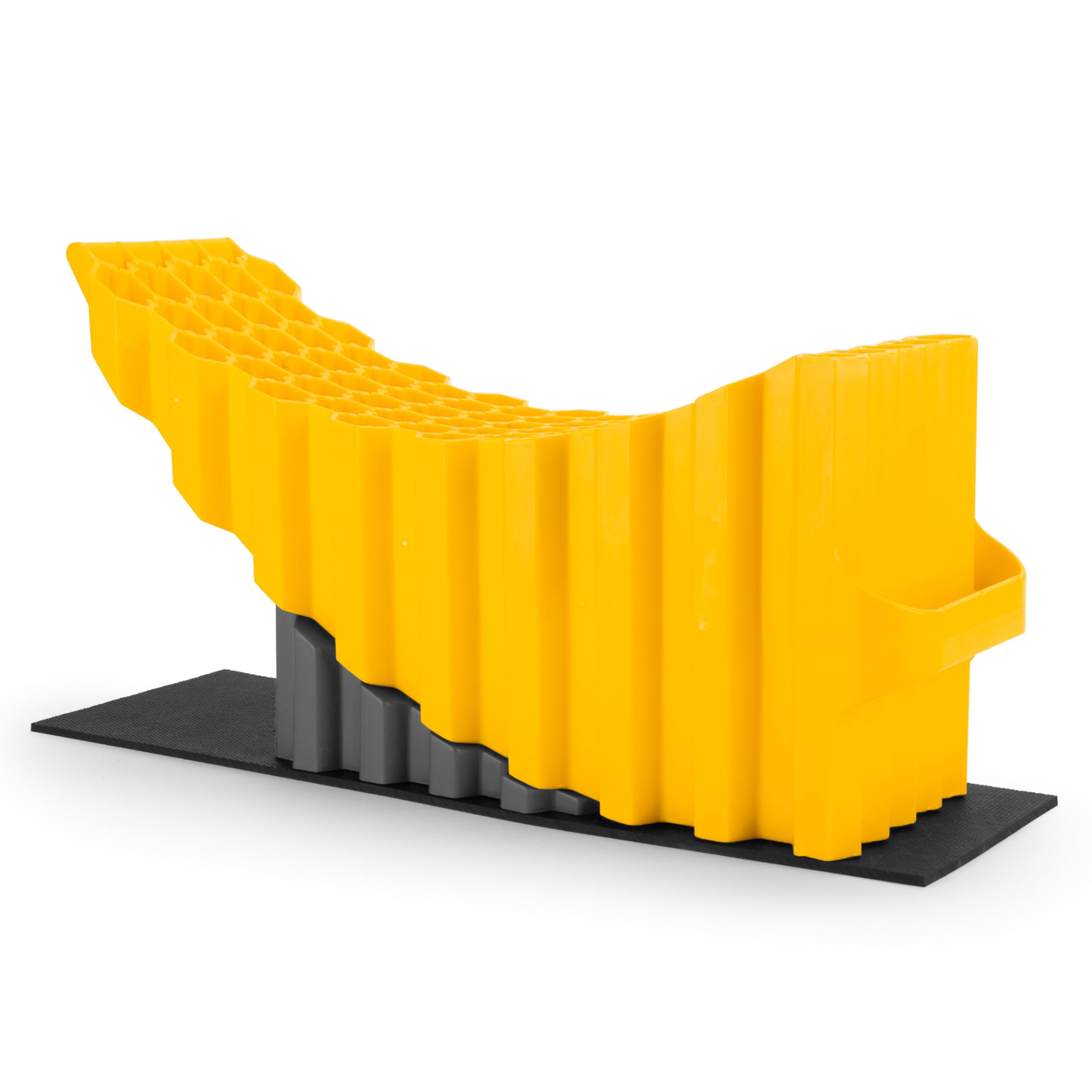 Camco 44436 Curved Trailer Aid with Wheel Chock and Base Pad