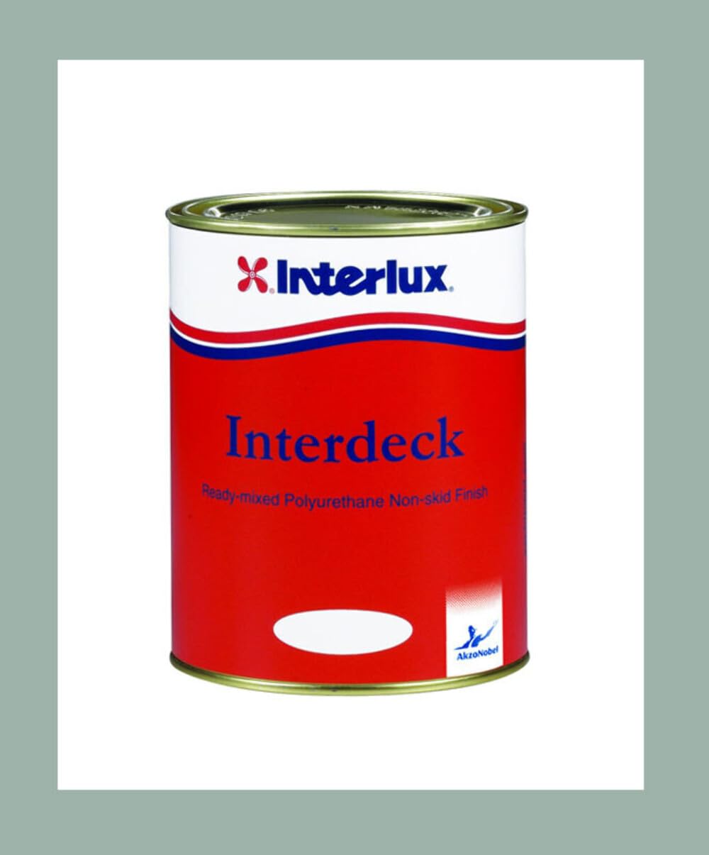 Interlux Paint YJF684/QT Interdeck Non-Skid Deck Paint Gray Quart
