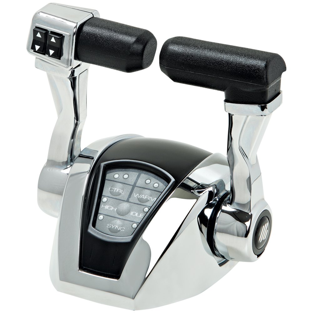 Uflex 42012V Power A Mark II Dual Lever Control Head with Trim