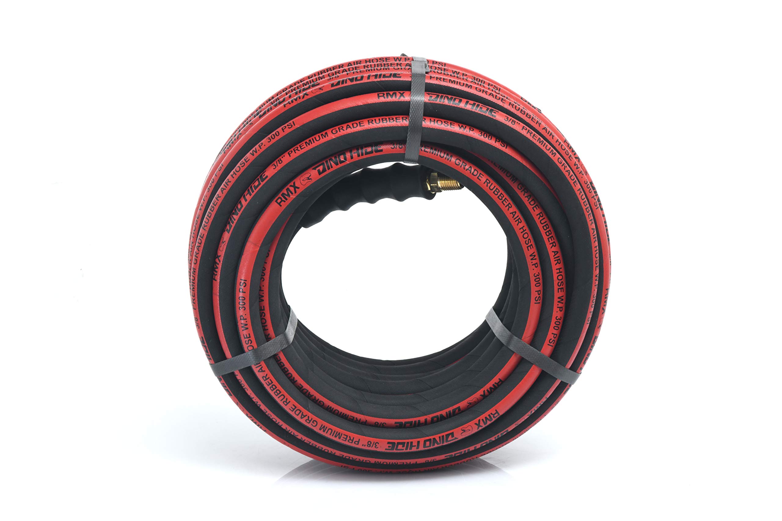 Dino-Hide WLEPRO3850 Rubber Air Hose Assembly 3/8" x 50' 300 PSI
