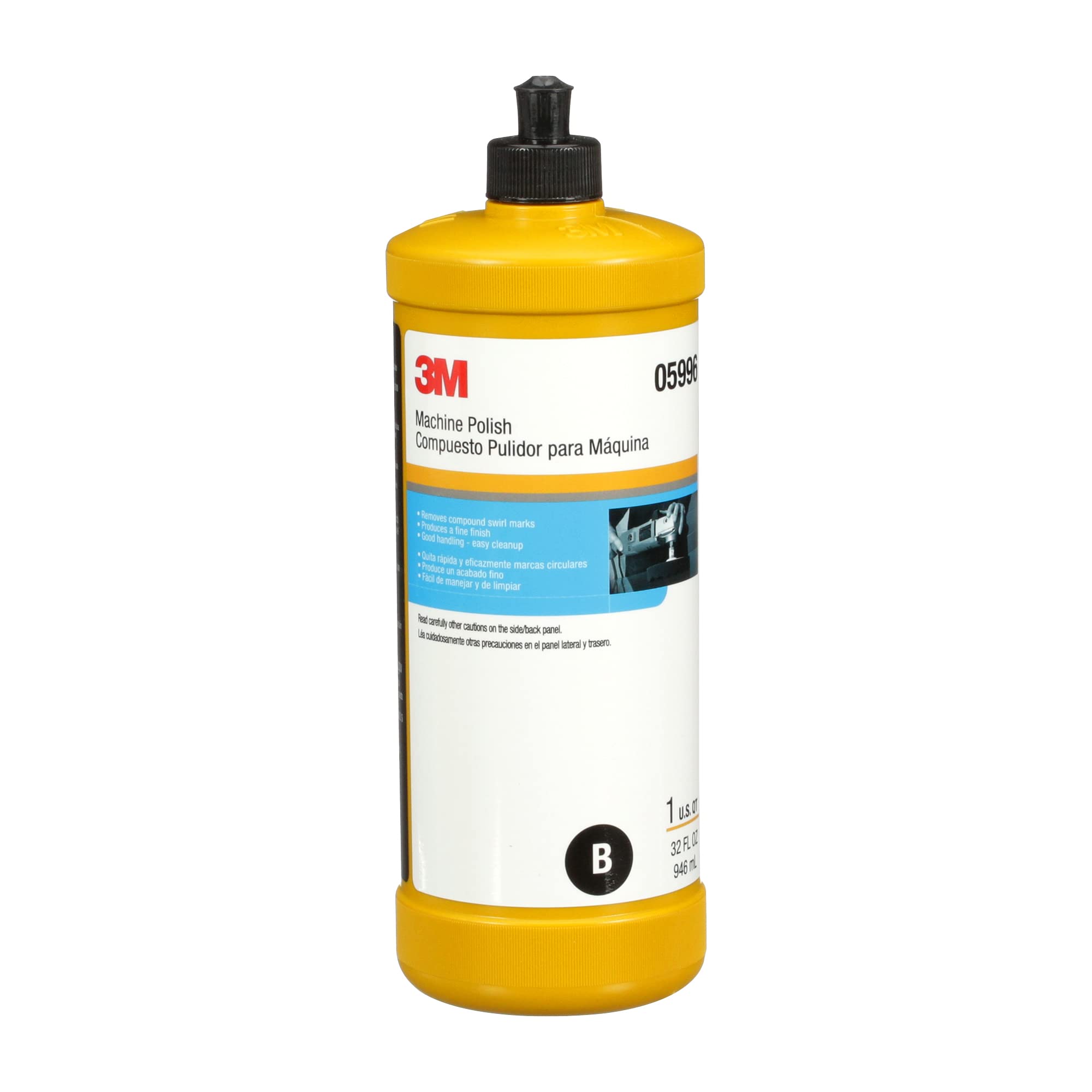 3M 5113105996 Machine Polish 32 oz - Removes Swirl Marks (6/Case)