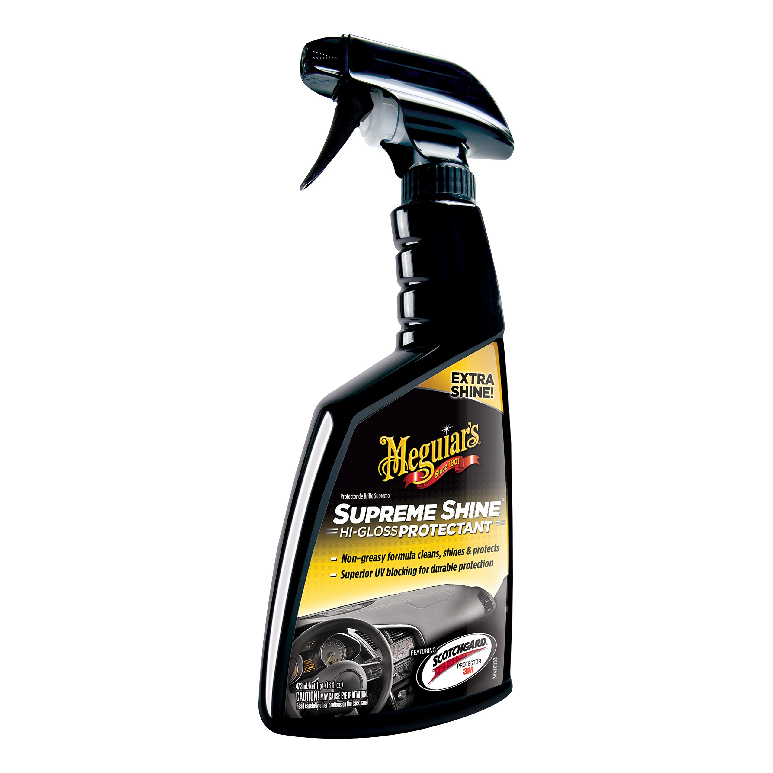 Meguiars G4016 Supreme Shine Protectant Spray for Vinyl Rubber Plastic 16oz