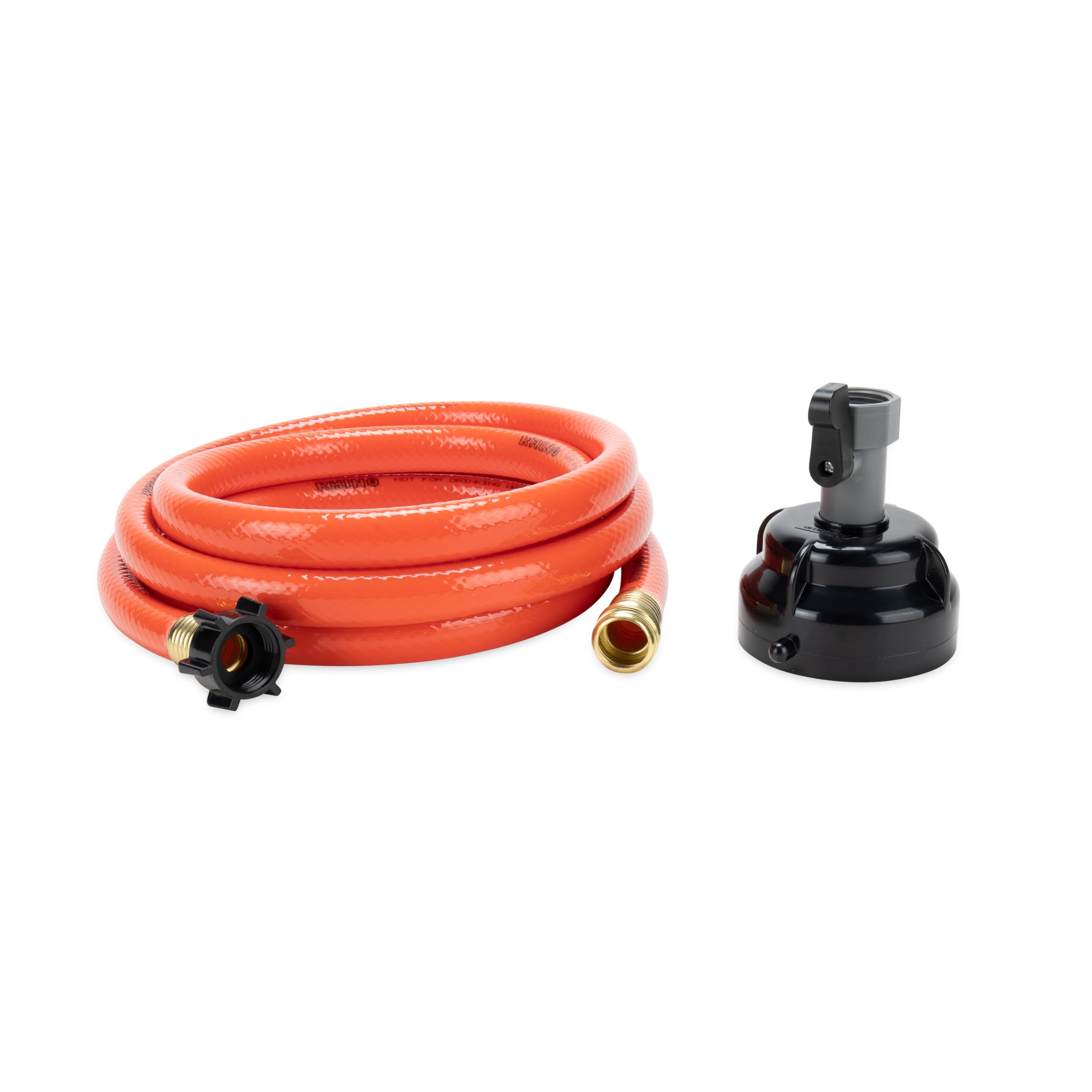 Camco 22999 RhinoFlex 10' RV Sewer Hose Rinse System with 4-Way Cleaning Cap