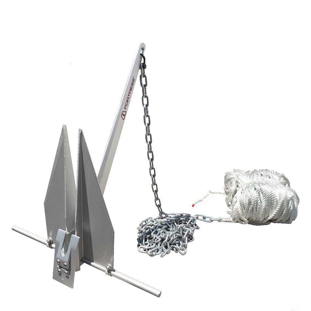 Fortress Anchors FX-7-AS Complete Anchoring System with Chain and Rope