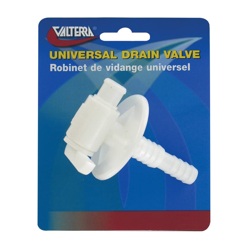 Valterra A01-2025VP Universal Drain Valve with Dual Barb Fitting