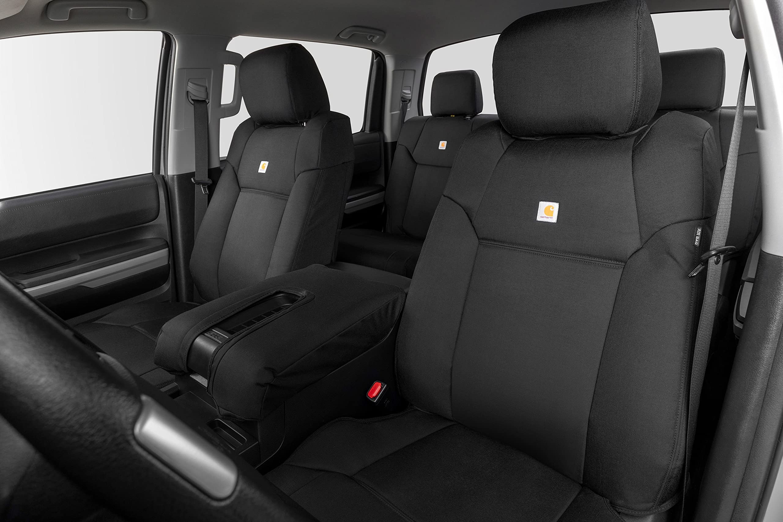 Covercraft GTF634ABCOBK Carhartt Super Dux PrecisionFit Front Row Seat Covers Black