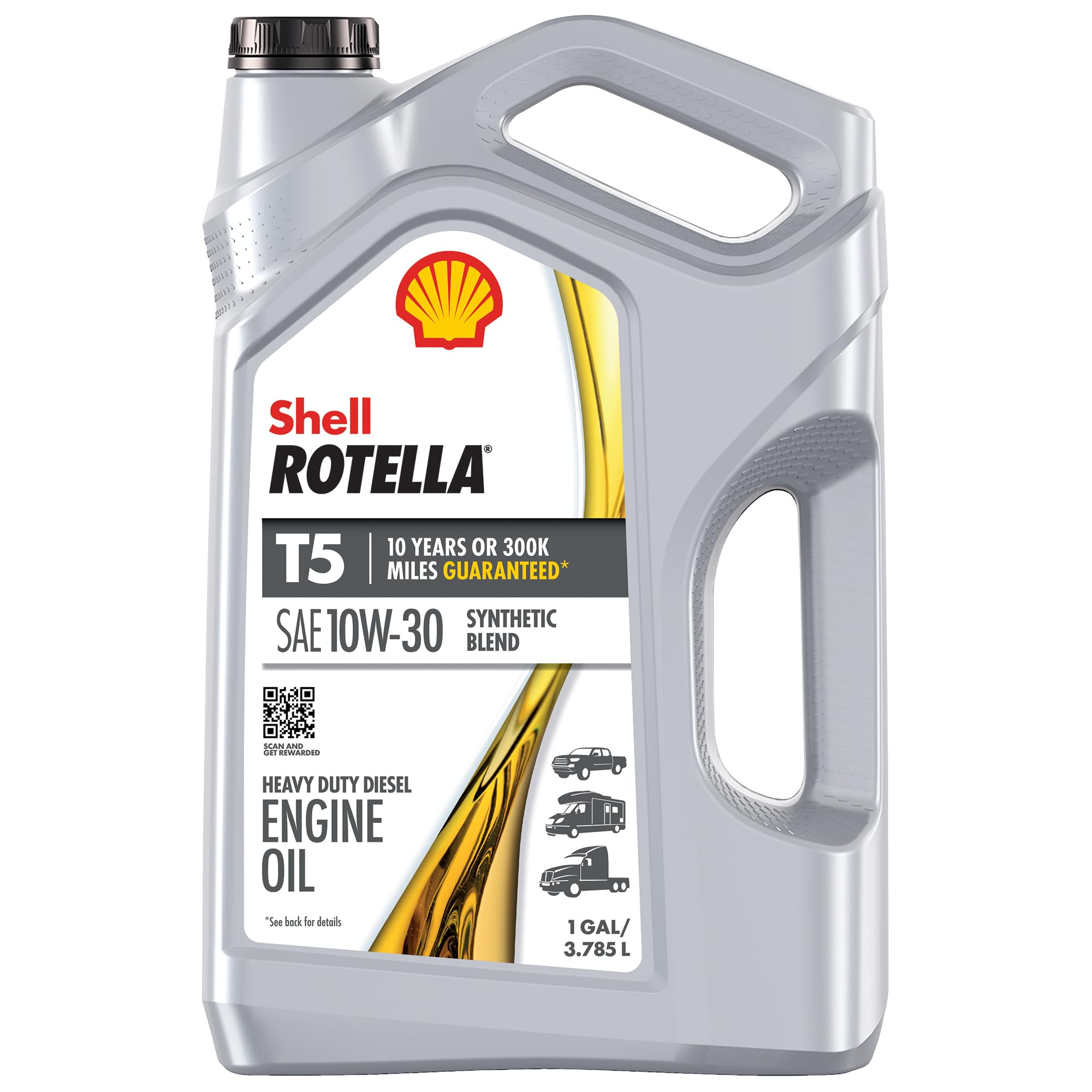 Shell Oil 550045130 Shell Rotella® T5 Synthetic Blend Diesel Engine Oil
