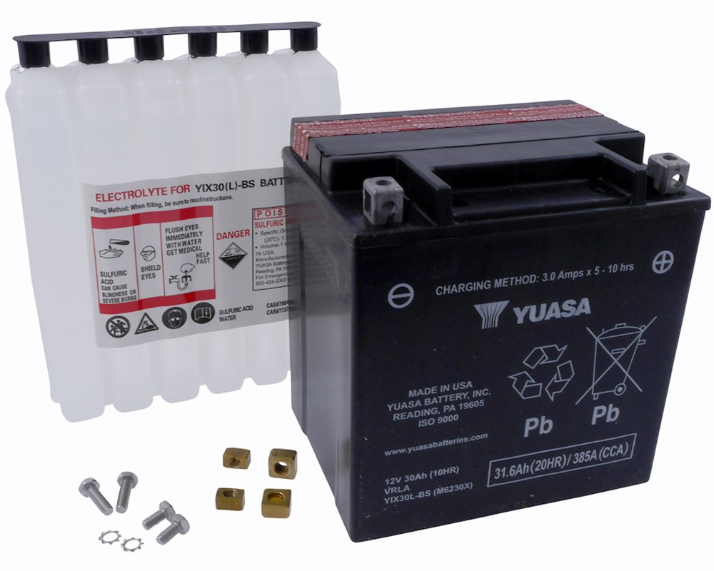 Yuasa Batteries YUAM6230X YIX30L-BS High Performance Maintenance Free Battery