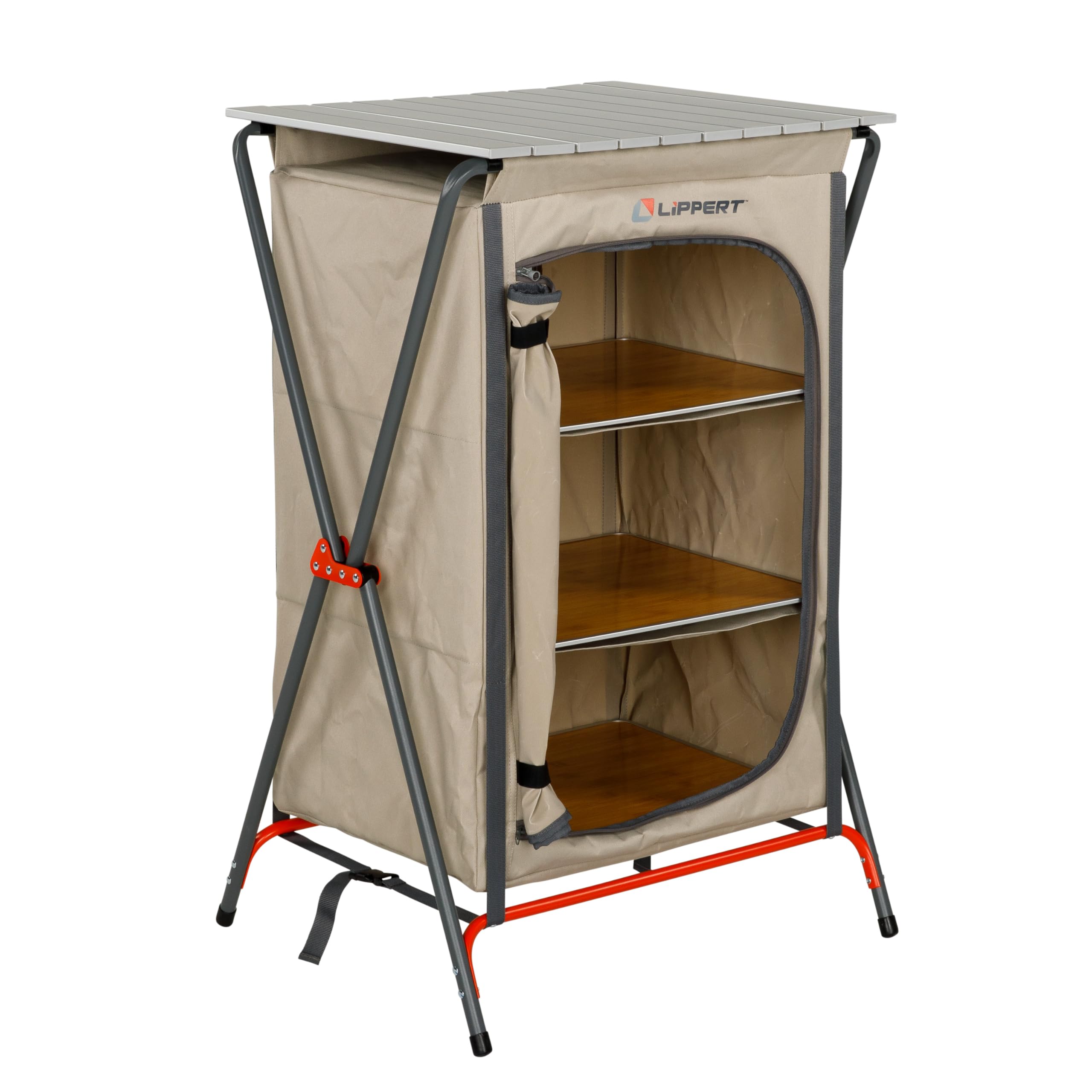 Lippert Components 2023053723 Folding Camping Pantry with Storage Shelves