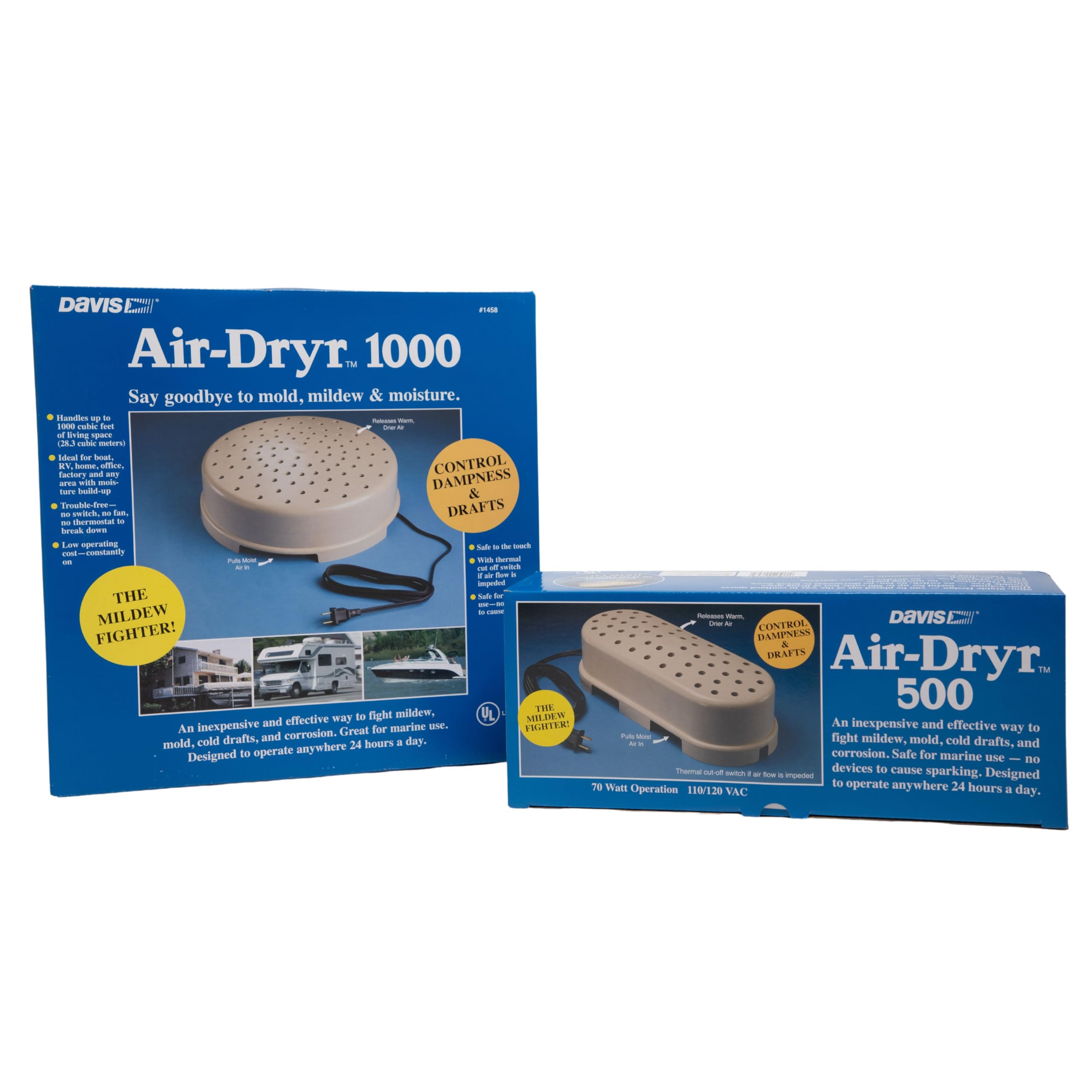 Davis Instruments 1458 Air-Dryr 1000 Dehumidifier for Boats and Enclosed Spaces