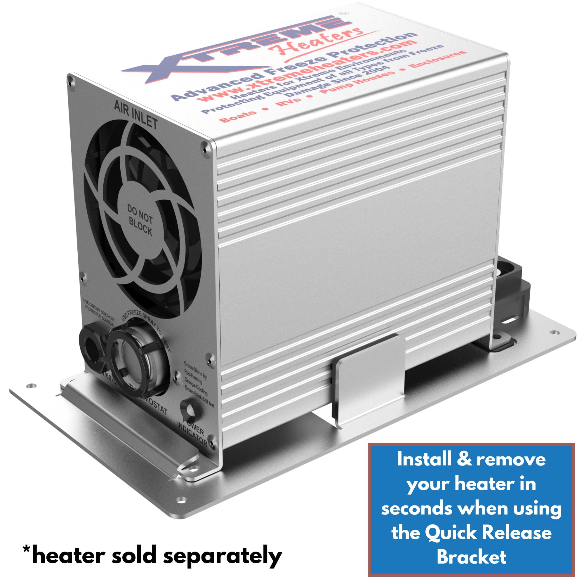 Xtreme Heaters XTRQRL Quick Release Bracket for Medium and Large Marine Heaters