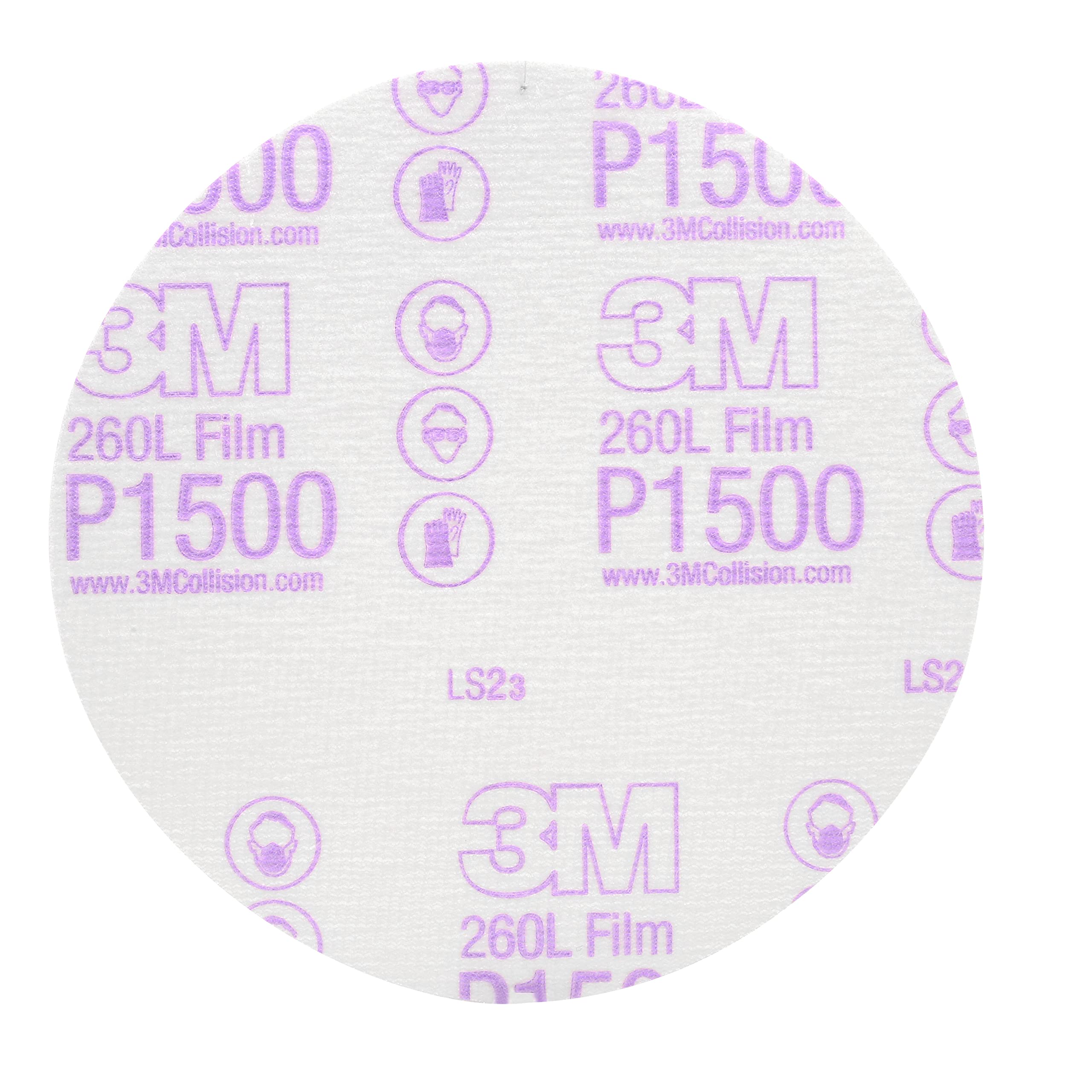 3M 950 6" P1500 Hookit Finishing Film Disc