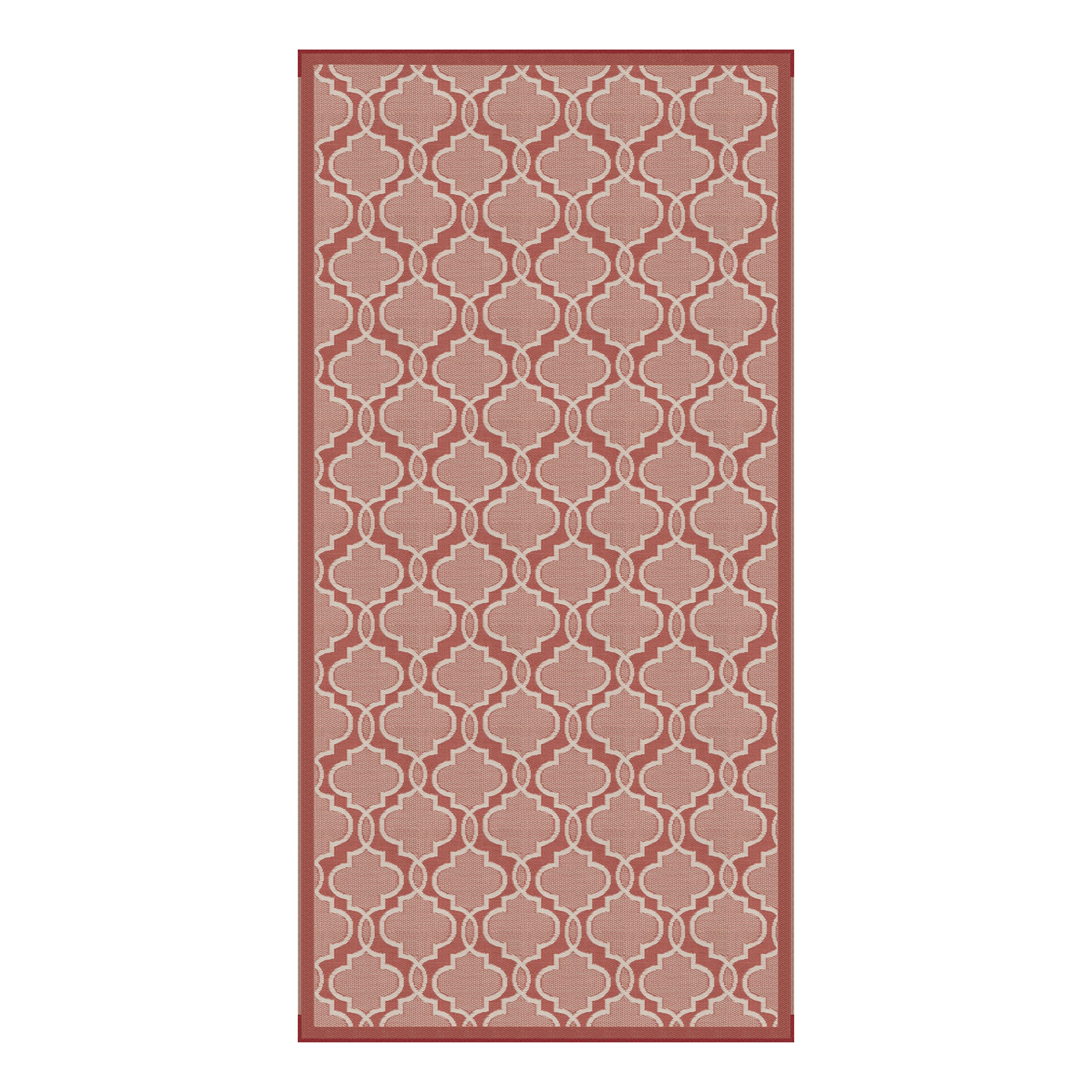 Lippert Components 2021028036 Reversible All-Weather RV Patio Mat 8'x16' Terracotta