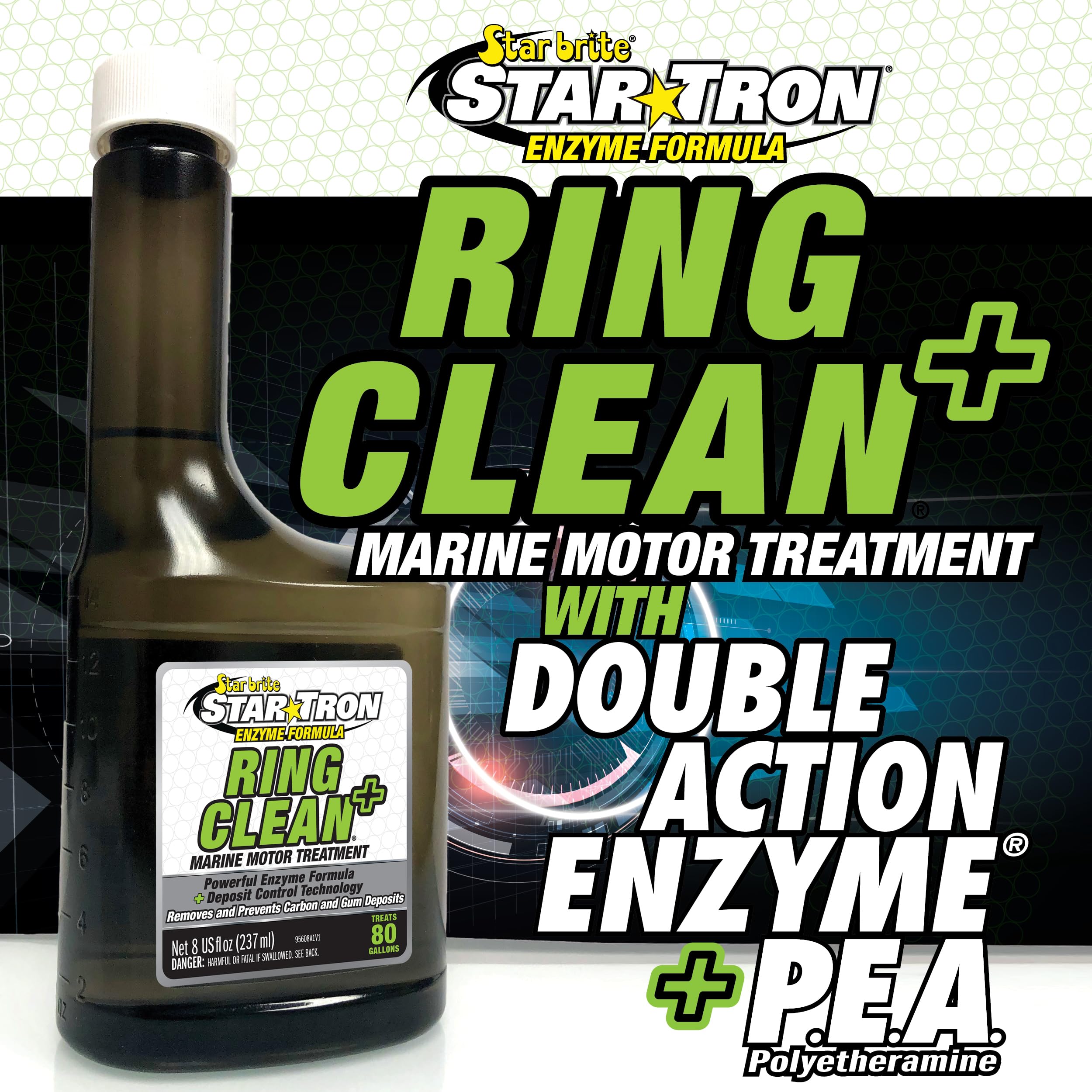 Starbrite 095608 Star Tron Ring Clean+ Fuel System Cleaner 8 oz
