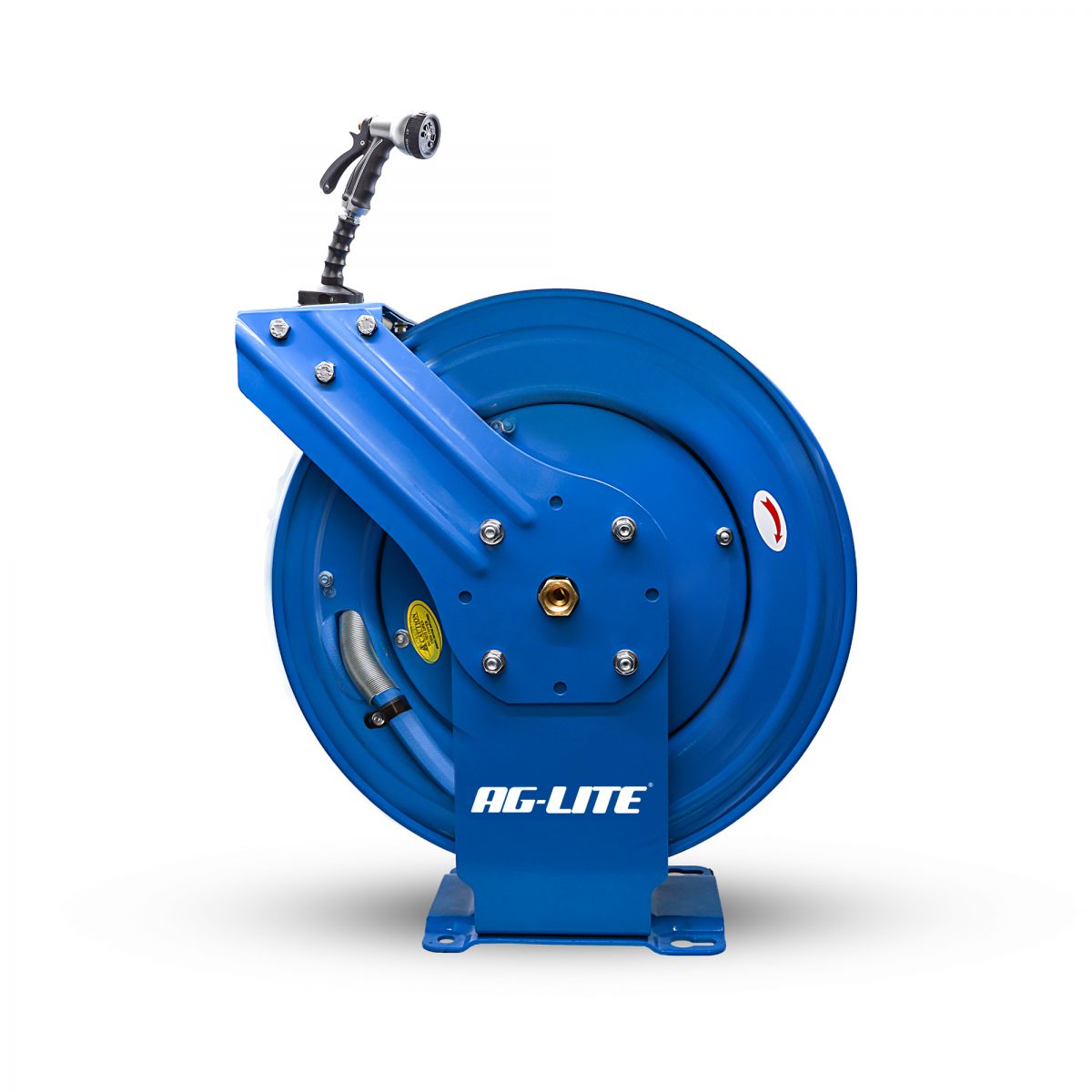 AG-Lite ALWRDA3465 Retractable Hose Reel with 65ft Rubber Hose 3/4 Inch