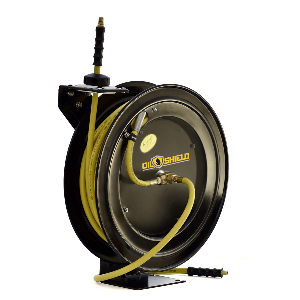 OilShield OSR1250 Retractable Air Hose Reel 1/2 in x 50 ft with Rubber Hose