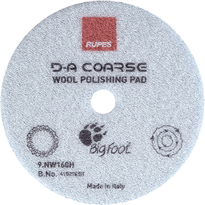 Rupes Usa 9.NW160H Blue Wool Polishing Pad Precision Pro Coarse - 160mm