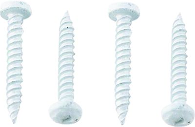 AP 012-PSQ50W 8 X 1 Pan Head Square Recess Screws White 50-Pack