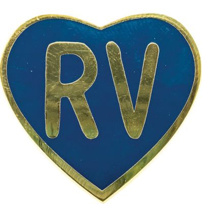 Camco 53263 Navy Rv Heart Enamel Pin