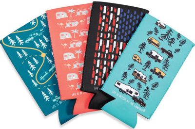 Camco 53309 Tall Skinny Can Holder Neoprene Sleeves 4-Pack