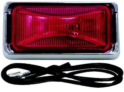 Anderson Manufacturing V203KR Anderson V203KR LED Sealed Clearance/ Side Marker Light Assembly w/Black Bracket, Red