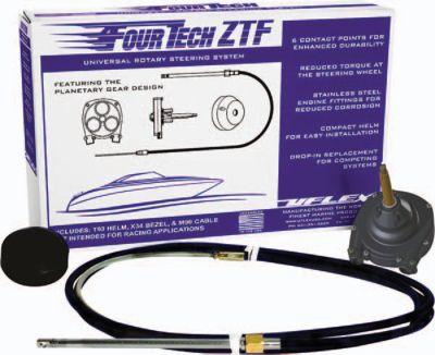 Uflex FOURTECHBLK14ZTF Fourtech ZTF Rotary Steering System 14 Foot Black Cable