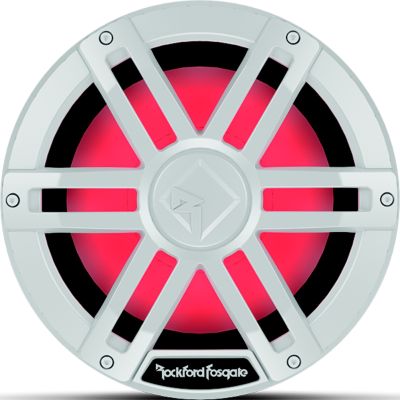 Yara North America (odorlos) M1D2-10 Rockford Fosgate M1D210 DVC 2Ω Color Optix™ Marine Subwoofer, 10" w/ White Grills