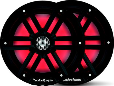 Yara North America M2-8HB Rockford Fosgate Color Optix Marine Horn Speakers 8-Inch Black