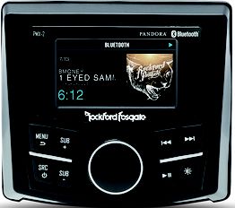 Rockford Fosgate PMX-2 Punch Marine Compact Digital Media Receiver 2.7" Display with Bluetooth