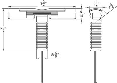 Taco Metals F389960 SuproFlex Mounted LED Navigation Light Set 2-9/16"