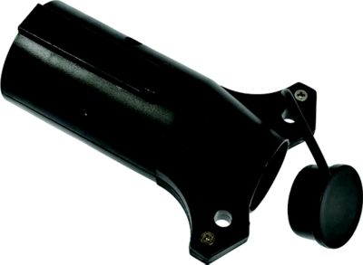 Pollak 7WB-119V 7-Blade Vehicle to 6-Pole Round Trailer Adapter with Brake Center Pin