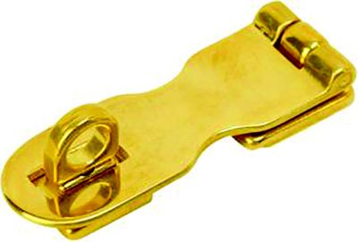 Sea-Dog Line 222121 Sea-Dog 222121 Safety Hasp, , A:3", B:2-5/16", C:1", D: 3/4", E: 3/8", #6 FH, Brass