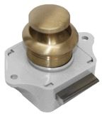 Sea-Dog Line 224303-1 Sea-Dog 2243031 Push Button Rim Latch, Brushed Brass