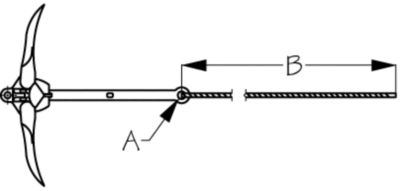 Sea-Dog Line 318003K1-1 SeaDog 318003K11 Folding Anchor Kit - Economy