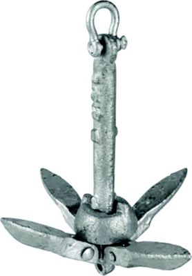 Sea-Dog Line 318022 Folding Grapnel Anchor 22 lbs Galvanized Iron